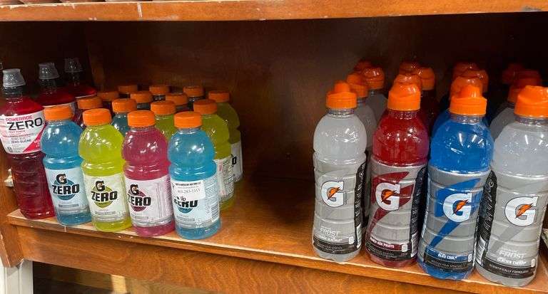 *SHELF* OF ASSORT. FLAVOR GATORADE 591 & 710ML (REGULAR & ZERO SUGAR)