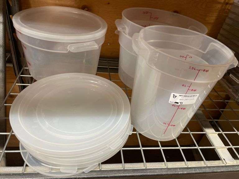 CAMBRO FOOD CONTAINERS W/LIDS