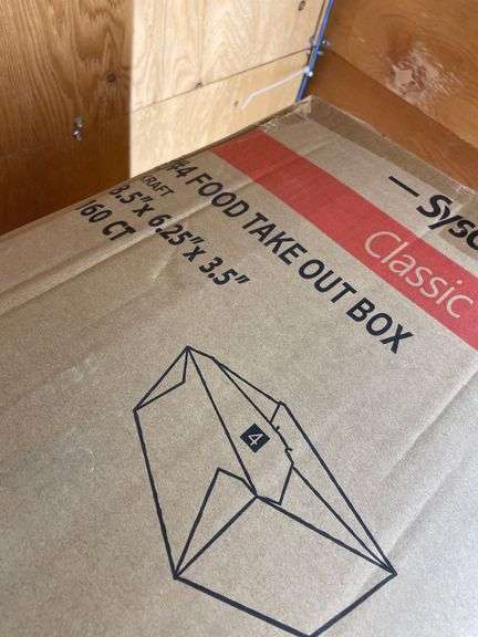 SYSCO #4 FOOD TAKE OUT BOXES