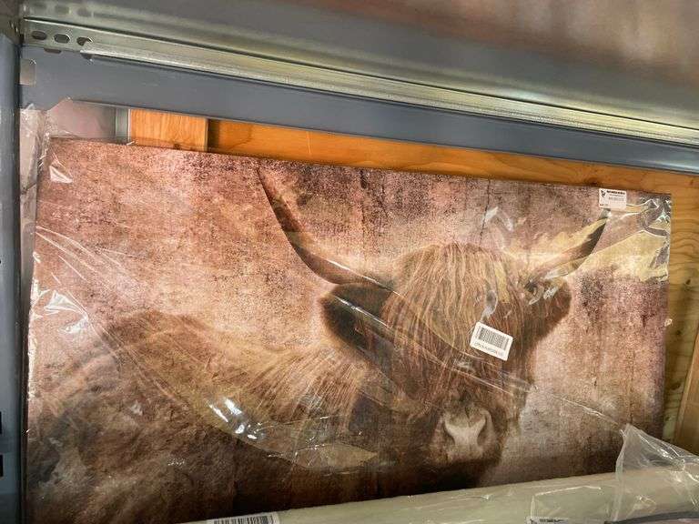 APPROX. 4FT HIGHLAND COW CANVAS