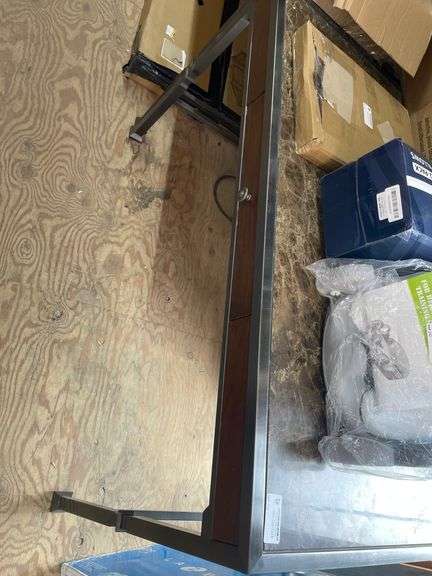 APPROX. 50IN STONE TOP DESK *BRING YOUR OWN HELP TO LOAD*