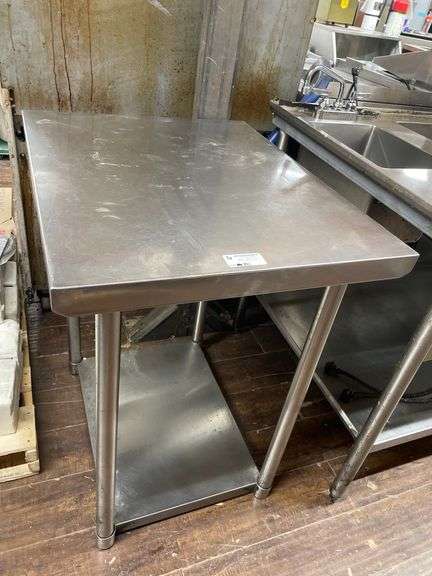 S.S. PREP TABLE APPROX. 2FTX30''