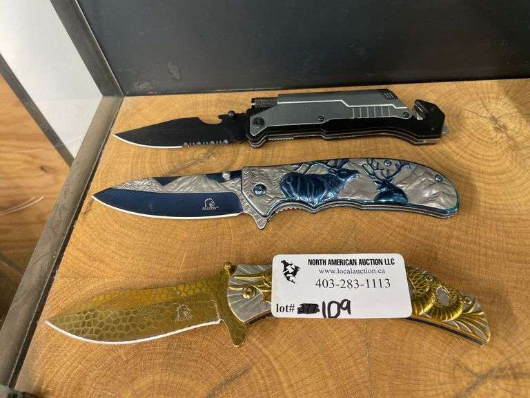 3PCS. ASSORT KNIVES