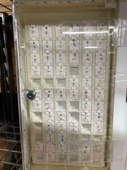 ROTATING DISPLAY CASE W/ASSORT. BODY JEWLERY