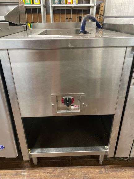 SINGLE COMPARTMENT OPEN WELL STEAMER? APPROX. 33X24''