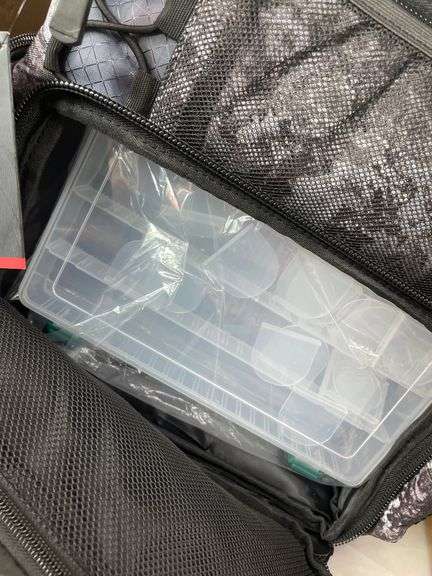 MULTI COMPARTMENT BACKPACK W/PLASTIC CONTAINERS INSIDE