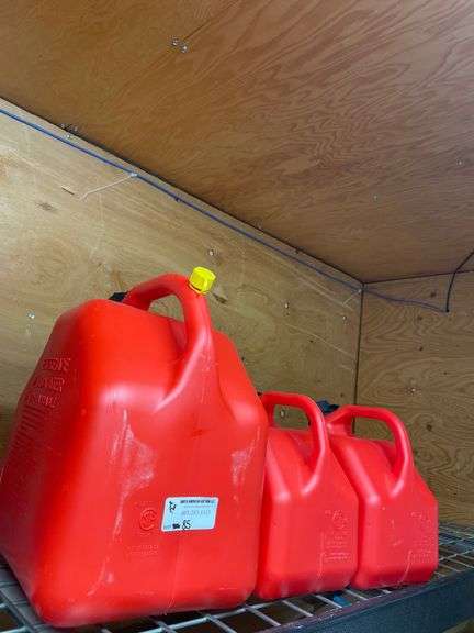 3 ASSORT. JERRY CANS