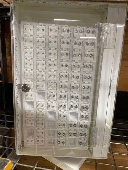 ROTATING DISPLAY CASE W/ASSORT. BODY JEWLERY