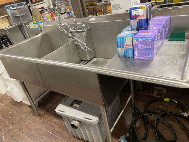 APPROX. 65'' S.S. DUAL WASHING SINK