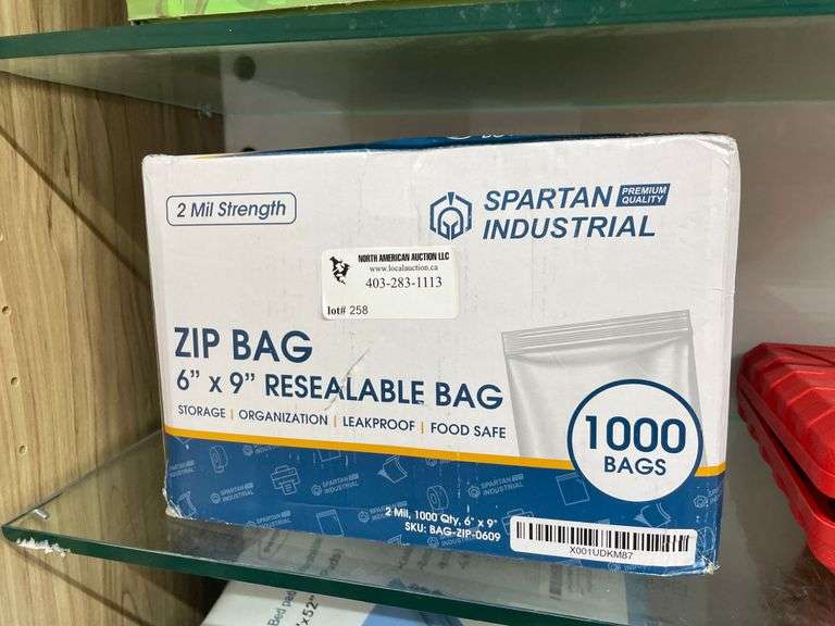 ZIP BAGS 6X9''
