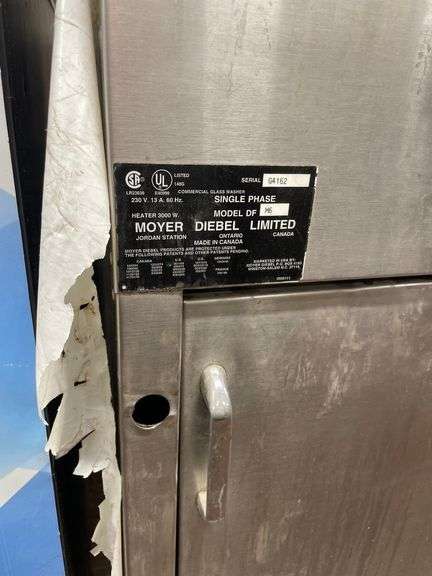MOYER DIEBEL ROTARY GLASSWASHER