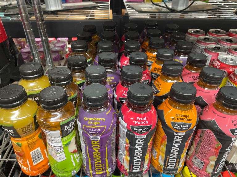 *SHELF* OF ASSORT. 473ML ENERGY DRINKS + BODY ARMOR + MINUTE MAID