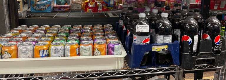 *SHELF* OF ASSORT. POP 1L + 355ML