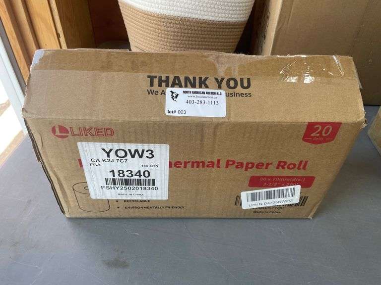 REGISTER THERMAL PAPER ROLLS