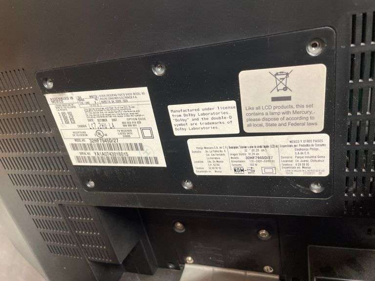 PHILIPS 32'' TV NO REMOTE