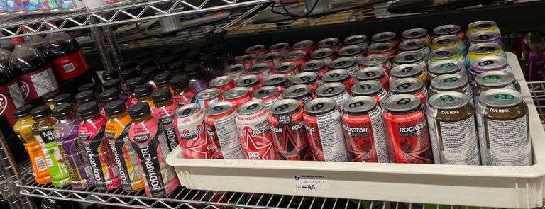 *SHELF* OF ASSORT. 473ML ENERGY DRINKS + BODY ARMOR + MINUTE MAID