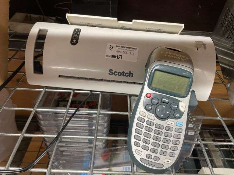 SCOTCH LAMINATOR + DYMO LETRATAG