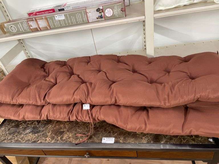 PAIR OF PATIO LOUNGER CUSHIONS