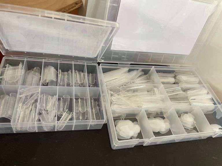 2 SMALL CONTAINERS OF NAIL EXTENSIONS