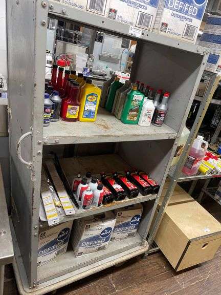 HEAVY DUTY METAL SHELF 4 TIER ON WHEELS