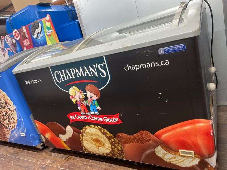 ICE CREAM REACH DOWN FREEZER DISPLAY CASE APPROX. 4FT