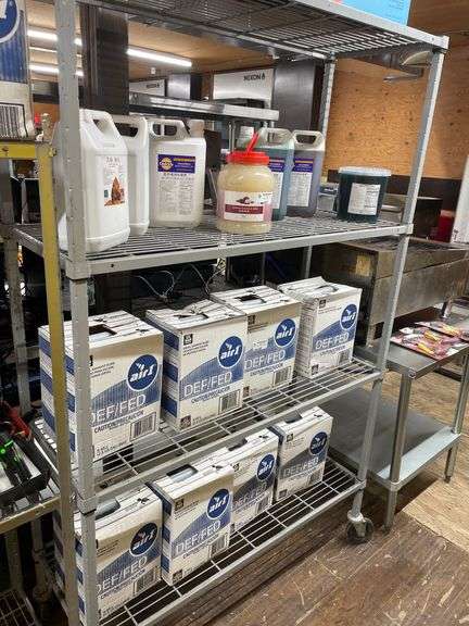 APPROX. 6FT TALL 4 TIER METAL SHELF