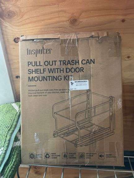 PULL OUT TRASH CAN SHELF WITH DOOR MOUNTING KIT