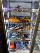 APPROX. 4.5FT TALL 2FT DEEP REDBULL FRIDGE