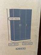 SAUDER WARDROBE/STORAGE CABINET ESPRESSO OAK FINISH