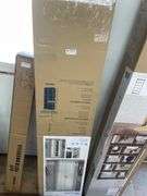 SAUDER STORAGE CABINET WHITE FINISH APPROX. 71 X 29 X 16''