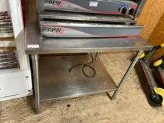 APPROX. 3.5FT S.S. PREP TABLE