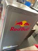 APPROX. 4.5FT TALL 2FT DEEP REDBULL FRIDGE