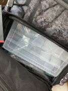 MULTI COMPARTMENT BACKPACK W/PLASTIC CONTAINERS INSIDE