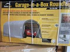 SHELTERLOGIC GARAGE IN A BOX ROUND TOP 12 X 20 X 8 FT