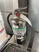 SILVER FIRE EXTINGUISHER