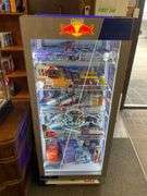APPROX. 4.5FT TALL 2FT DEEP REDBULL FRIDGE