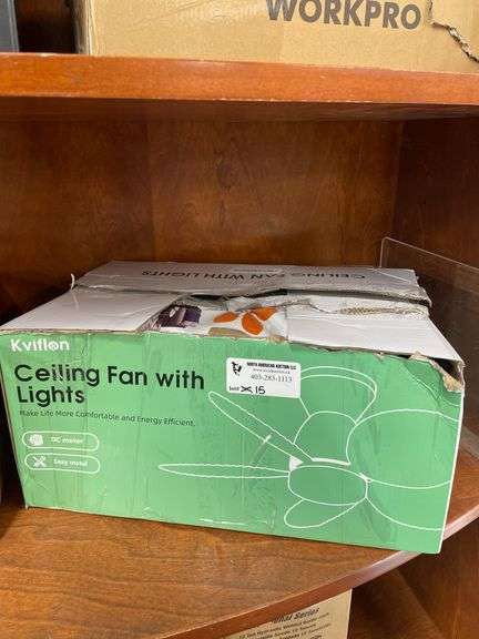 CEILING FAN W/LIGHTS