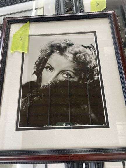 PICTURE OF GRETA GARBO APPROX. 13X15''