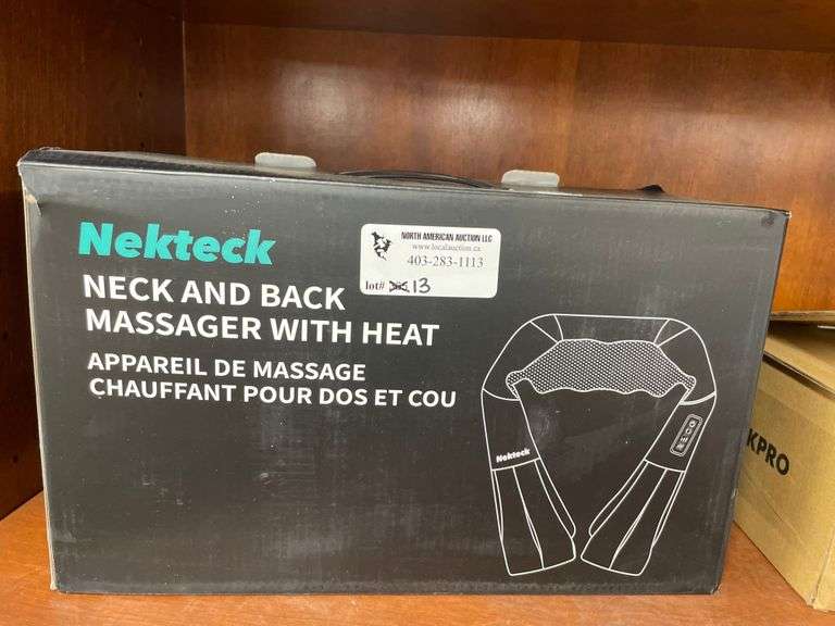 NEKTECK NECK AND BACK MASSAGER W/HEAT