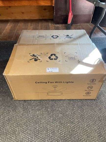 CEILING FAN W/LIGHTS