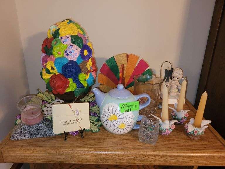 Various Decor and Knicks Knacks in Dining Room