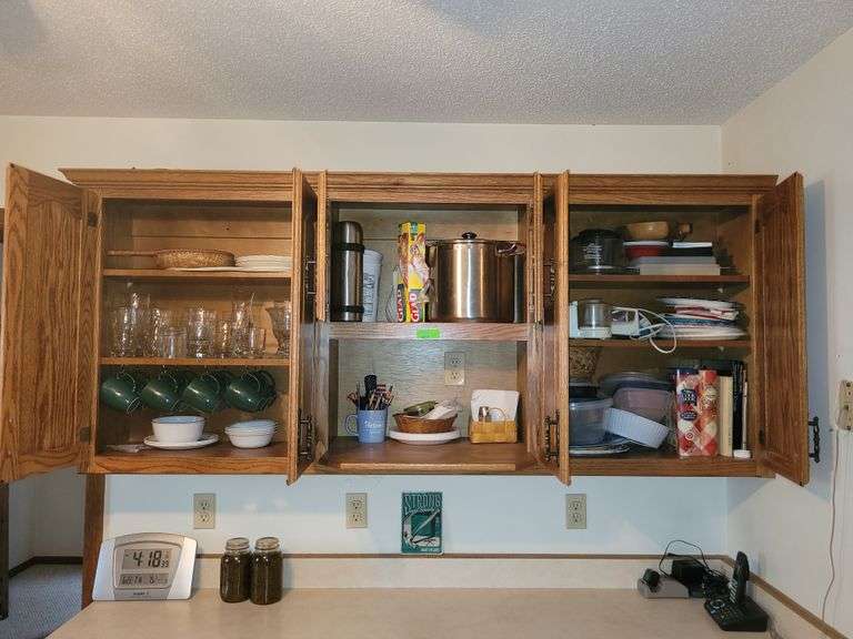 Contents of Upper Right Kitchen Cabinets