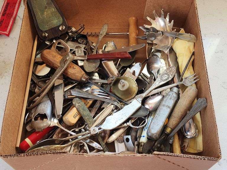 Large lot Beer Can Openers Silverware Plate etc. Kitchen