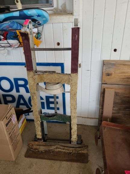 Two Wheel Appliance Dolly on Back Patio