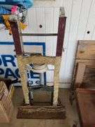 Two Wheel Appliance Dolly on Back Patio