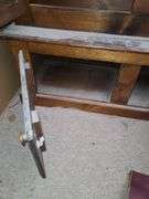 48x69x15 Locking Wood Gun Cabinet with Key in Upstairs Office