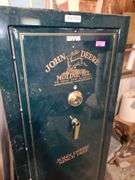 30x65x23 John Deere Gun Safe in Garage