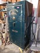 30x65x23 John Deere Gun Safe in Garage