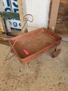 Vintage Lil Red Wagon on Back Patio