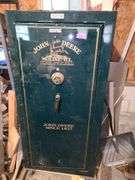 30x65x23 John Deere Gun Safe in Garage